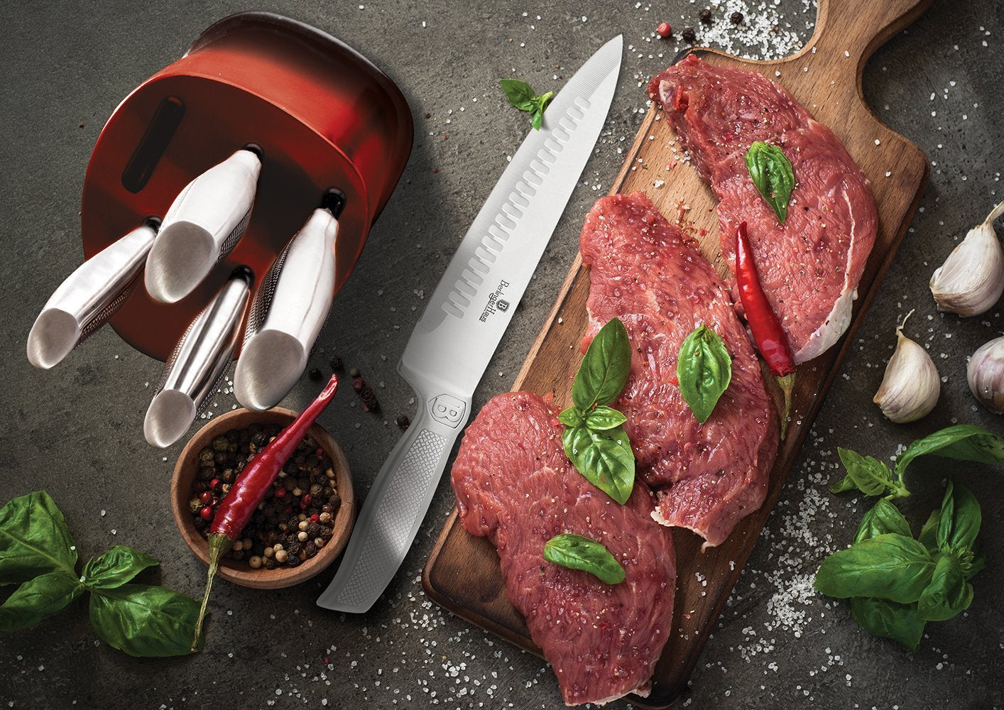 6-Piece Knife Set with Stainless Steel Stand